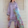 Farah Talib Aziz Mera Luxe Lawn king copy suit lael lavender