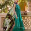 Farah Talib Aziz Mera Luxe Lawn king copy suit Saki Emerald