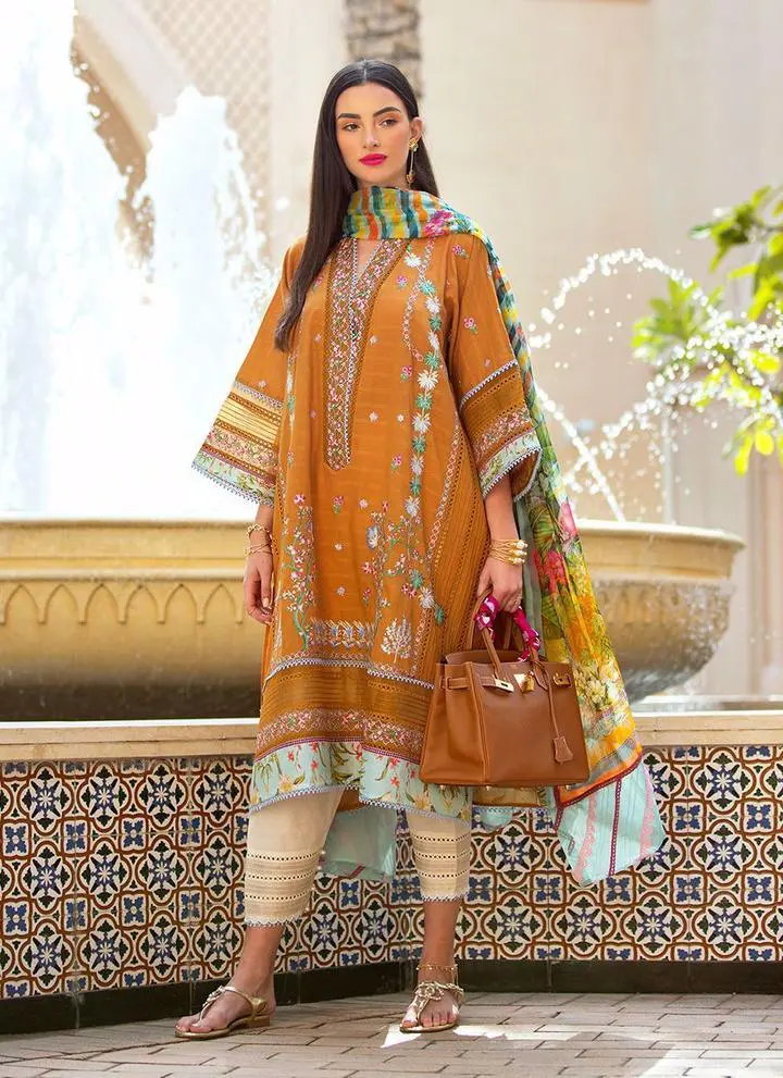 Farah talib aziz mera luxe lawn king copy suit