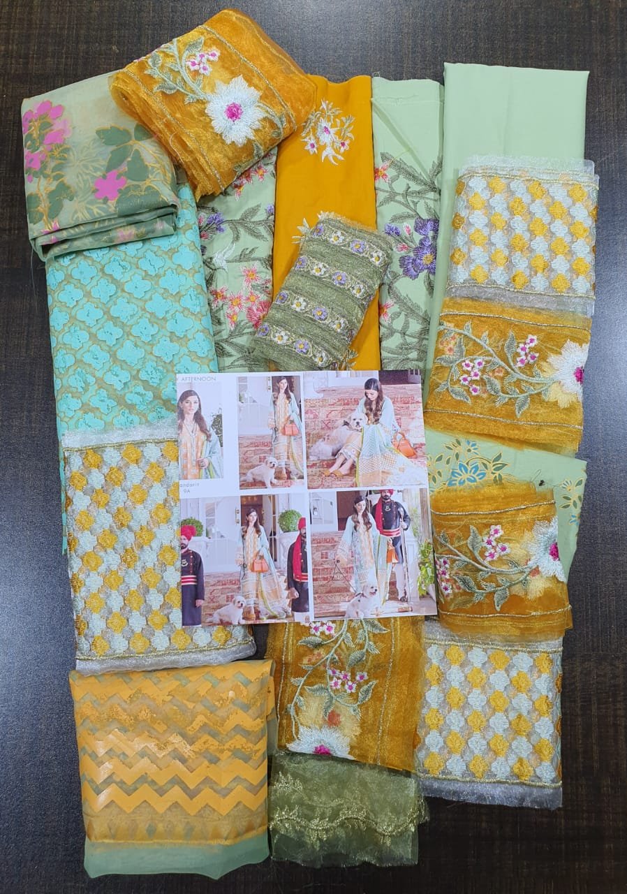 Crimson luxury lawn king replica suit sunny afternoon