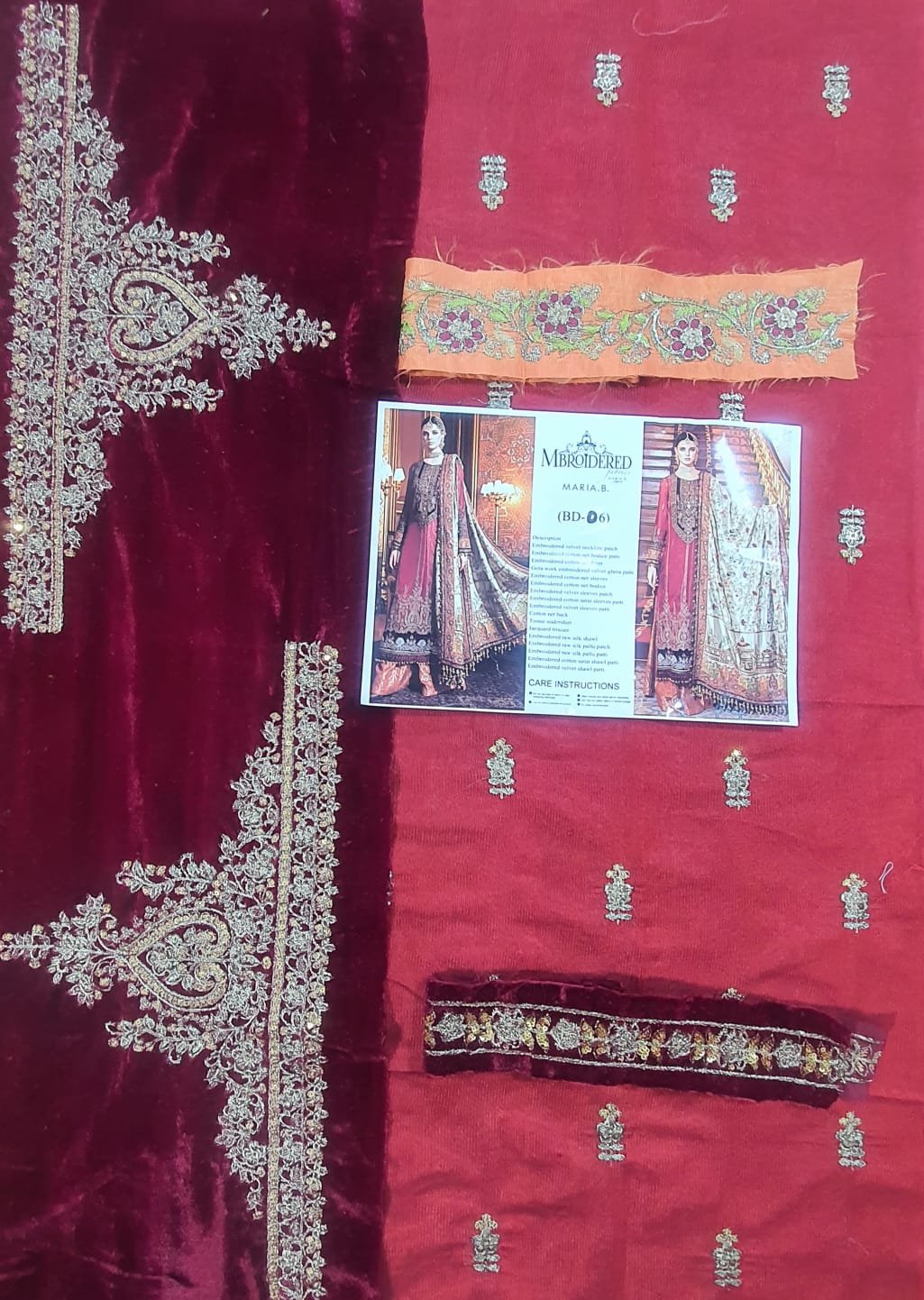 Maria b mbroidered velvet unstitched formal replica 2022 in karachi fancy handwork collection master replica online best quality 2022 master replica bridal maxi 2022 chiffon wedding 2022 pakistani master king replica suit maxi