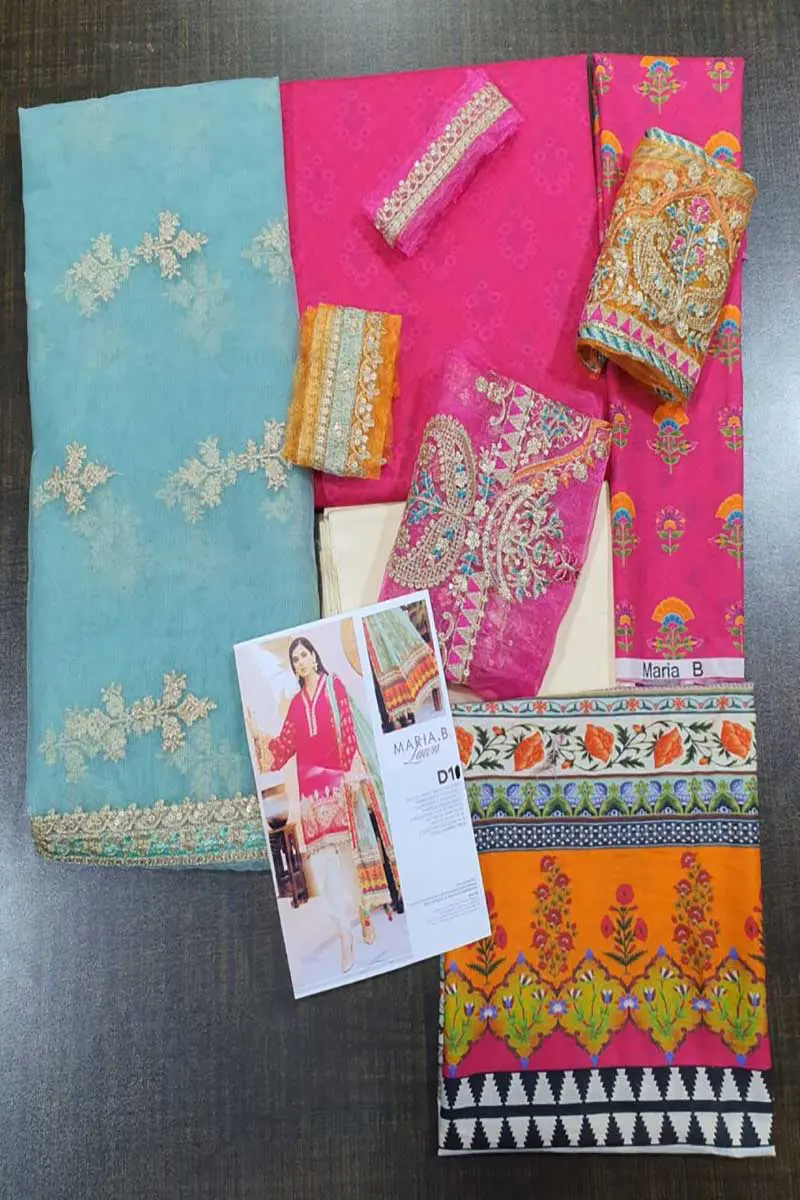 Maria B Replica Suit Luxury Lawn - King Replicas