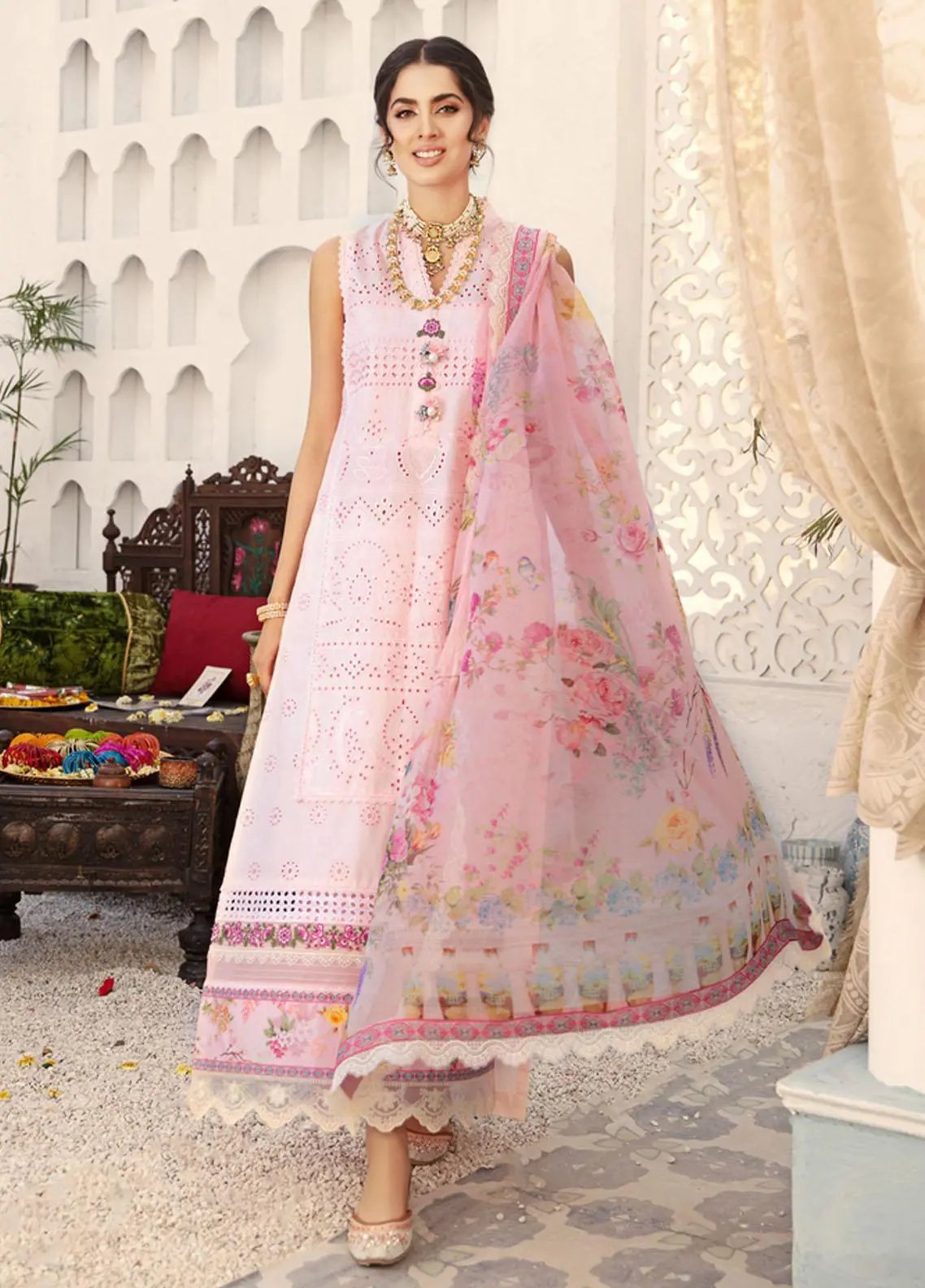 Noor by saadia asad eid festive chikankari king replica suit Noor by saadia asad eid festive chikankari king replica suit
