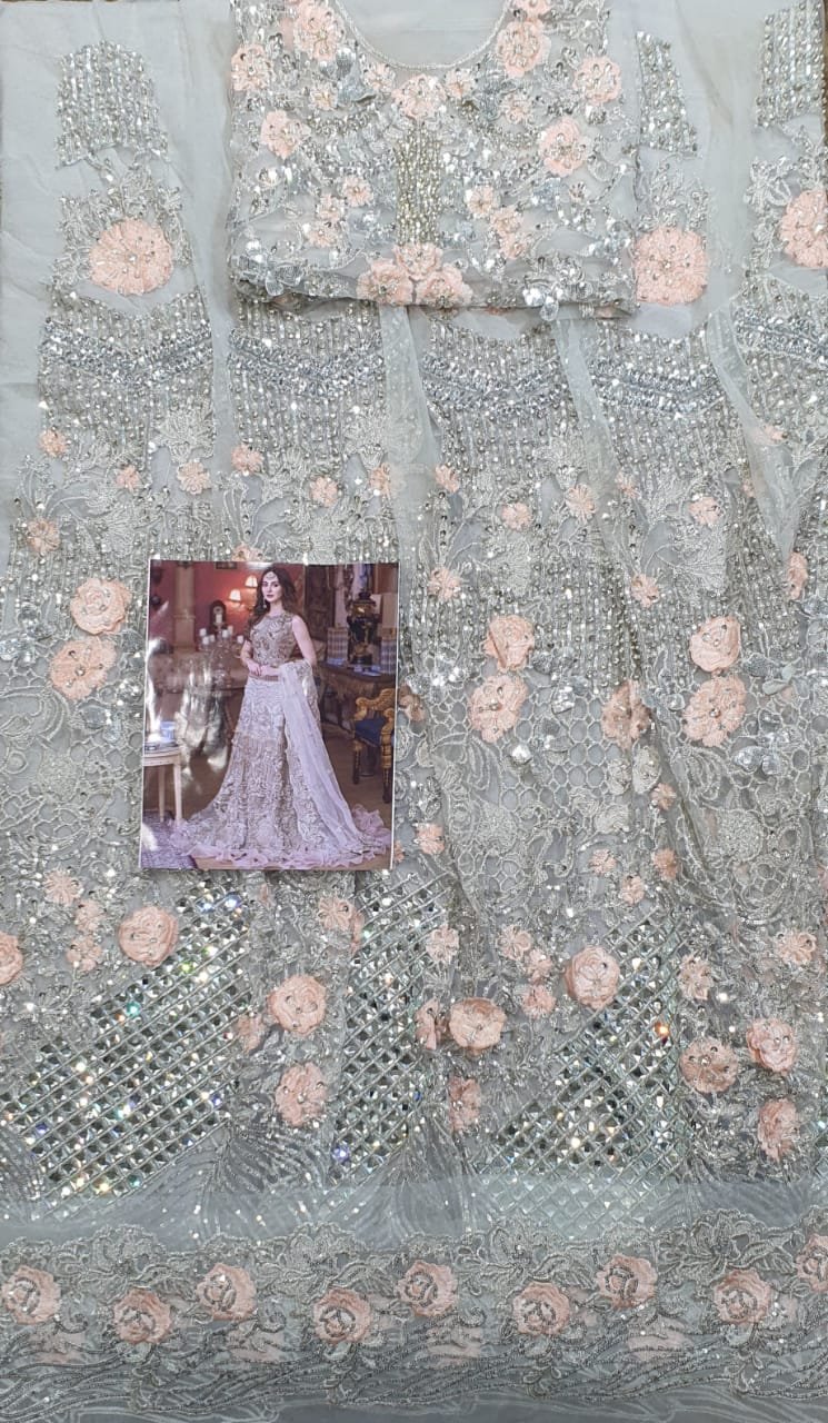 Asifa & nabeel bridal king copy suit