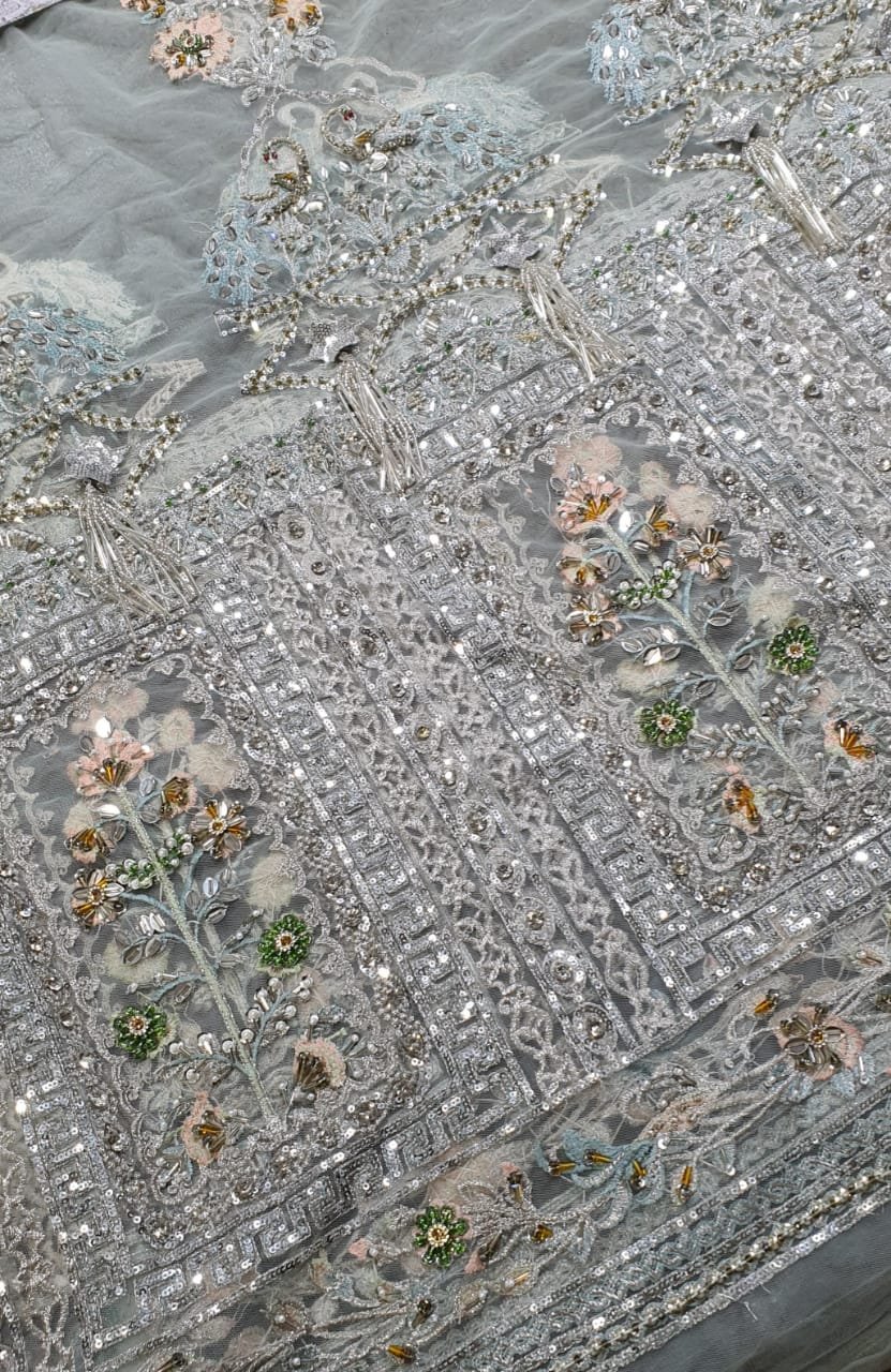 Asifa & nabeel bridal maxi king copy suit