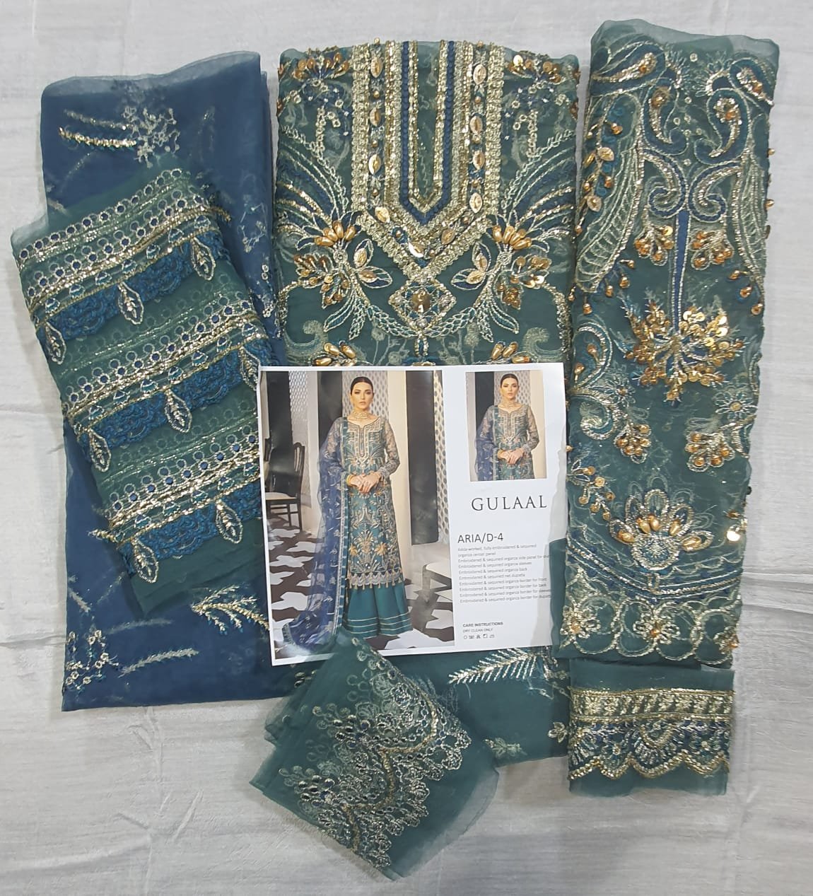 Gulaal luxury wedding suit Aria Pakistani master king Replica