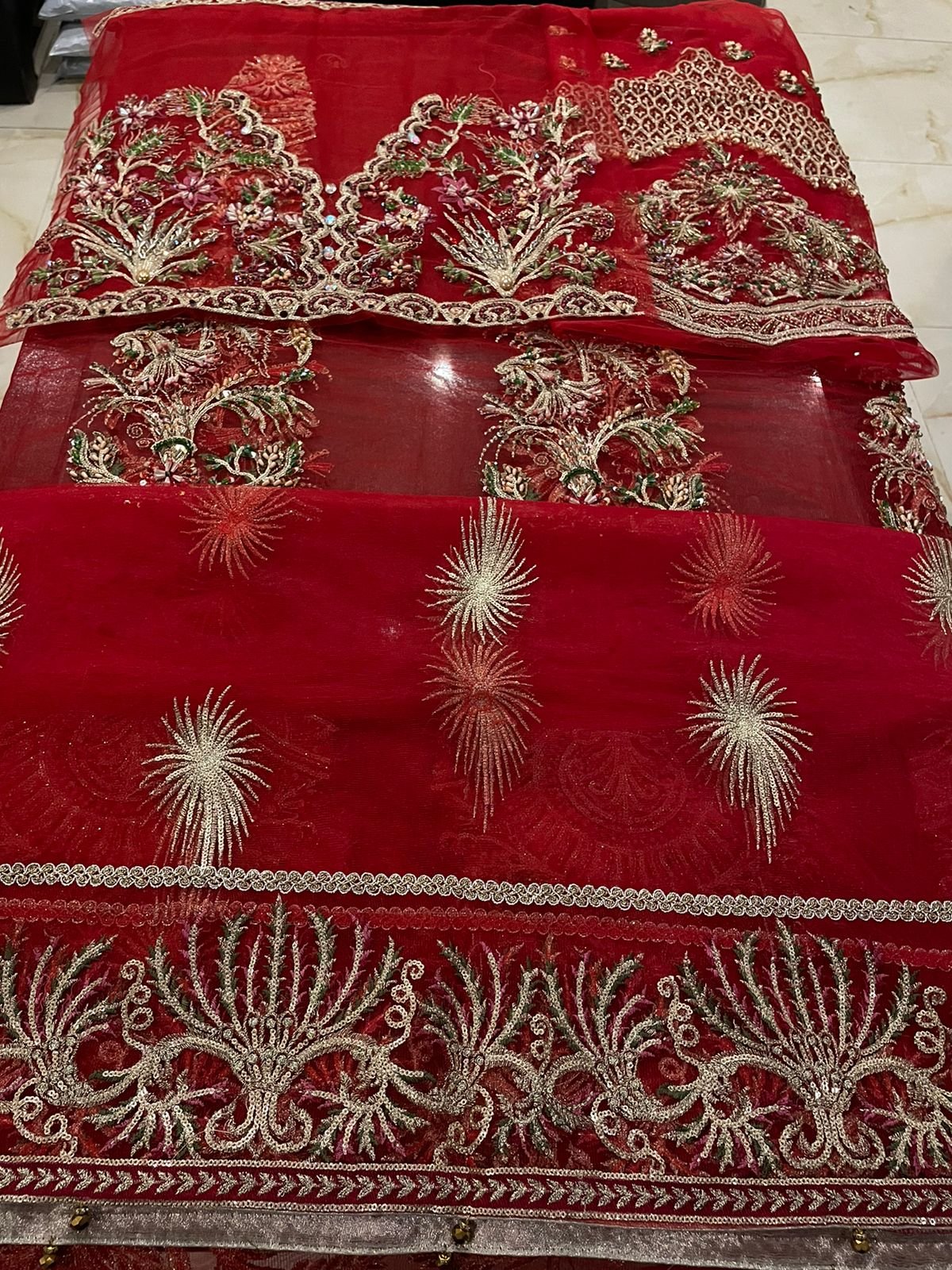 Republic womenswear master king replica suit Pakistani bridal maxi