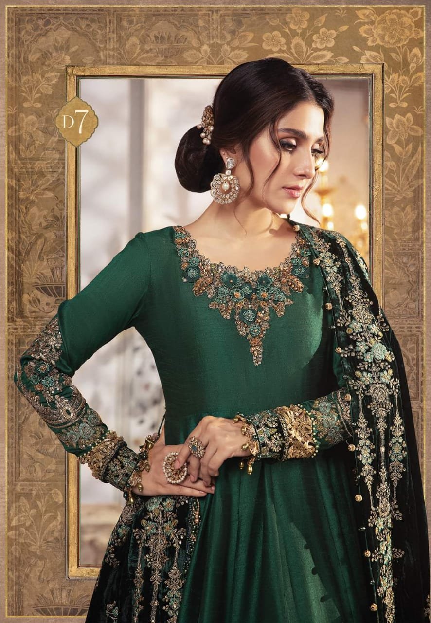 Maria b Mbroidered Bridal Wedding Master King Replica Pakistani Suit bd 2307