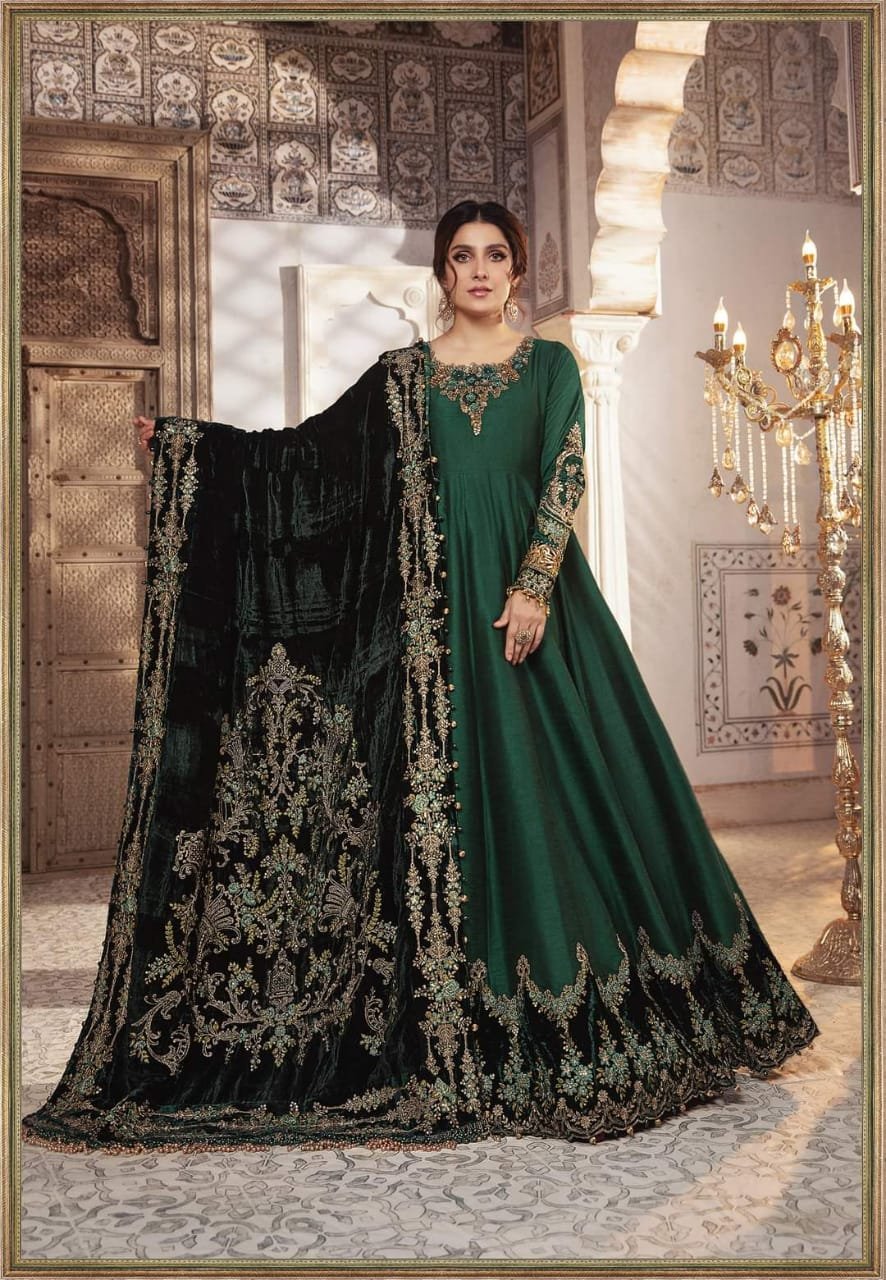 Maria b Mbroidered Bridal Wedding Master King Replica Pakistani Suit bd 2307