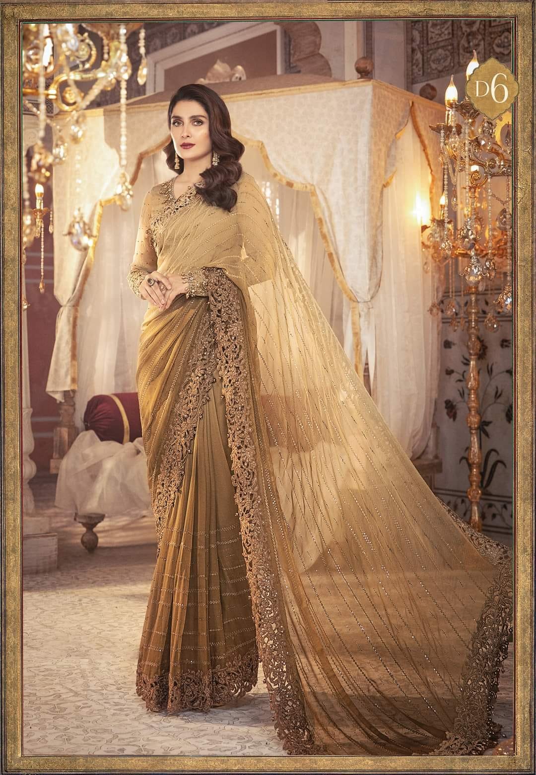 Maria b Mbroidered Bridal Wedding Master King Replica Pakistani Suit bd 2306 saree