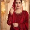 Maria b Mbroidered Bridal Wedding Master King Replica Pakistani Red Suit D5