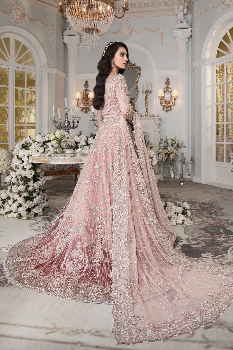 Maria b couture brides edition master king copy lehnga pakistani pink maxi
