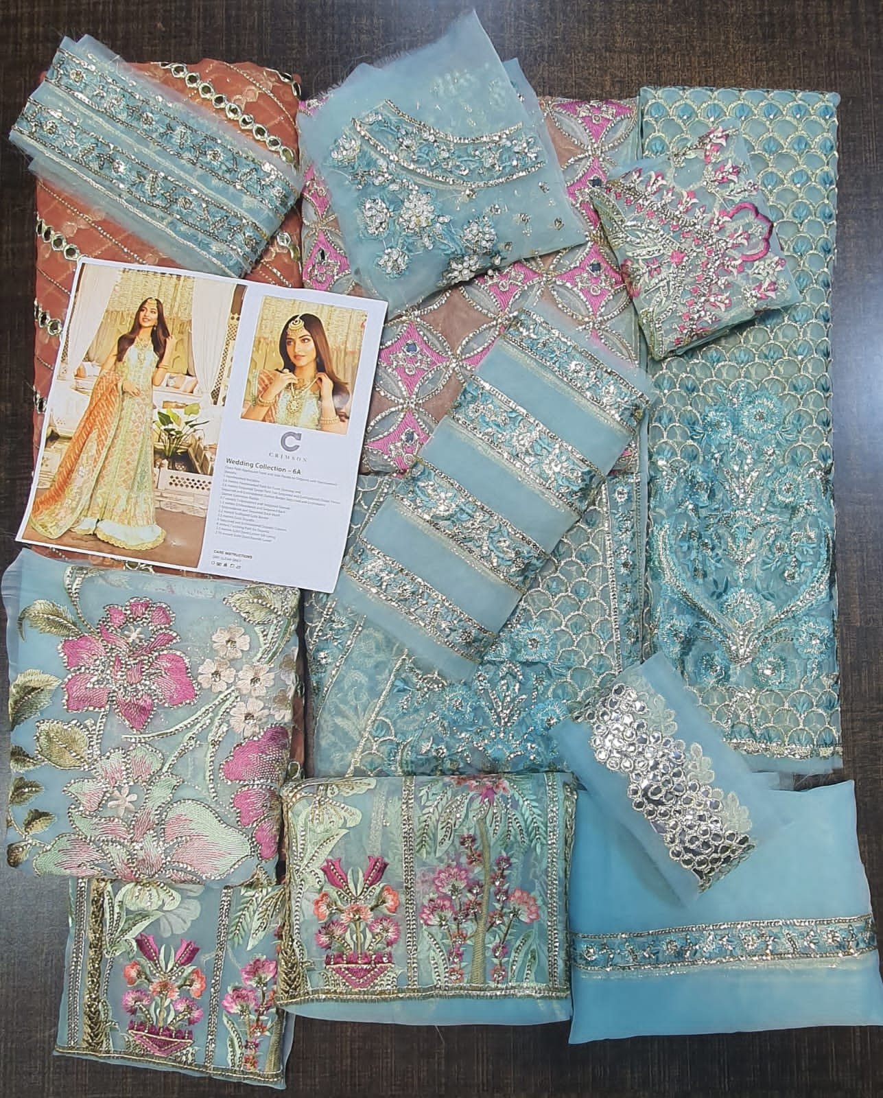 Crimson maya bridal collection master king copy pakistani suit maxi lehnga