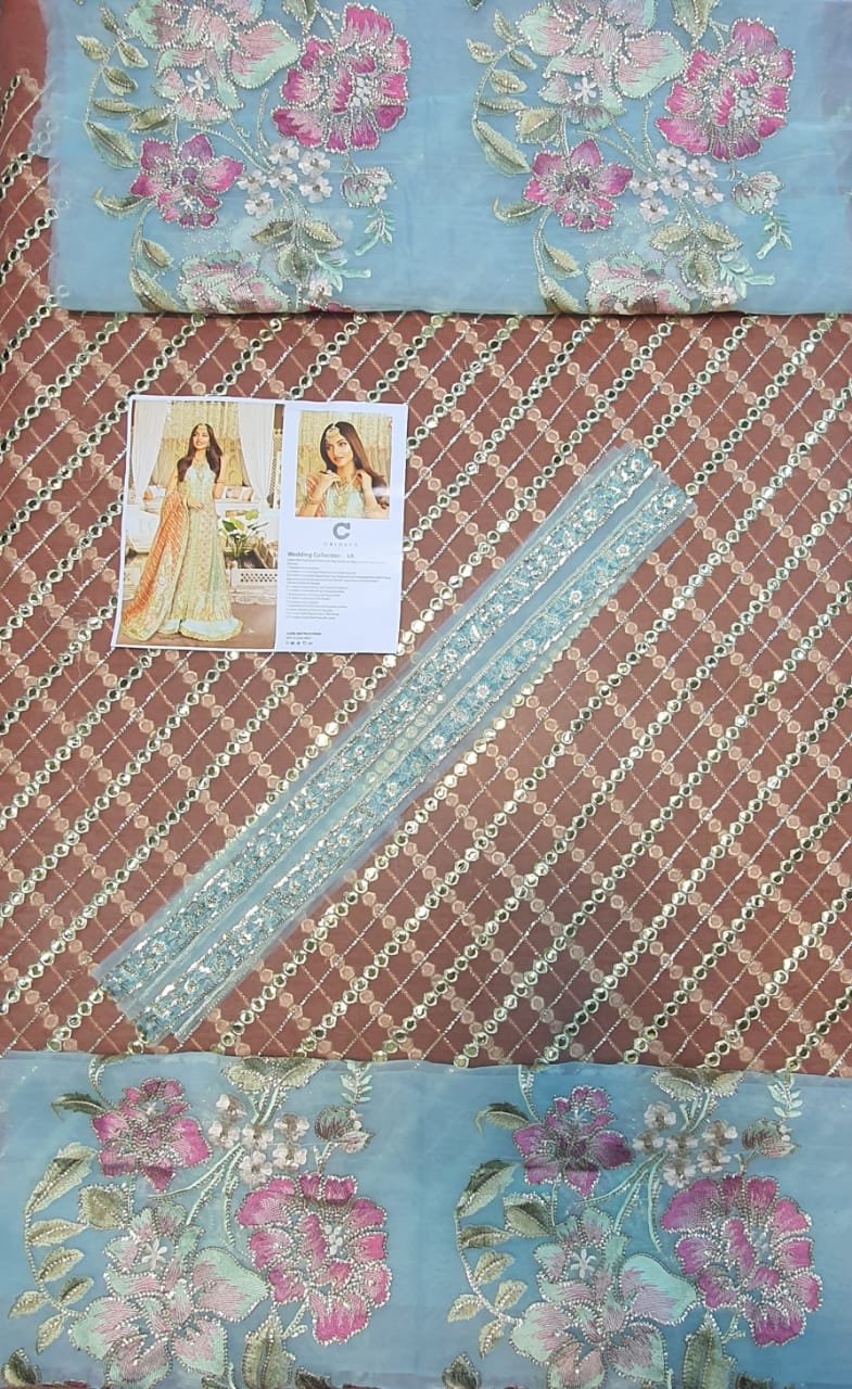 Crimson maya bridal collection master king copy pakistani suit maxi lehnga