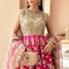 Imrozia premium shocking pink bridal collection master king copy pakistani suit maxi lehnga