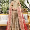 Maryum n maria sking gold bridal collection master king copy pakistani suit maxi lehnga