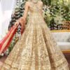 Maryum n maria sking gold bridal collection master king copy pakistani suit maxi lehnga