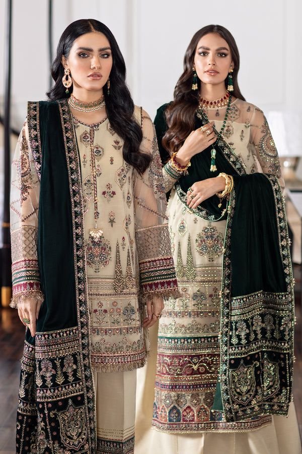 Baroque bridal chantelle collection master king copy pakistani suit maxi lehnga