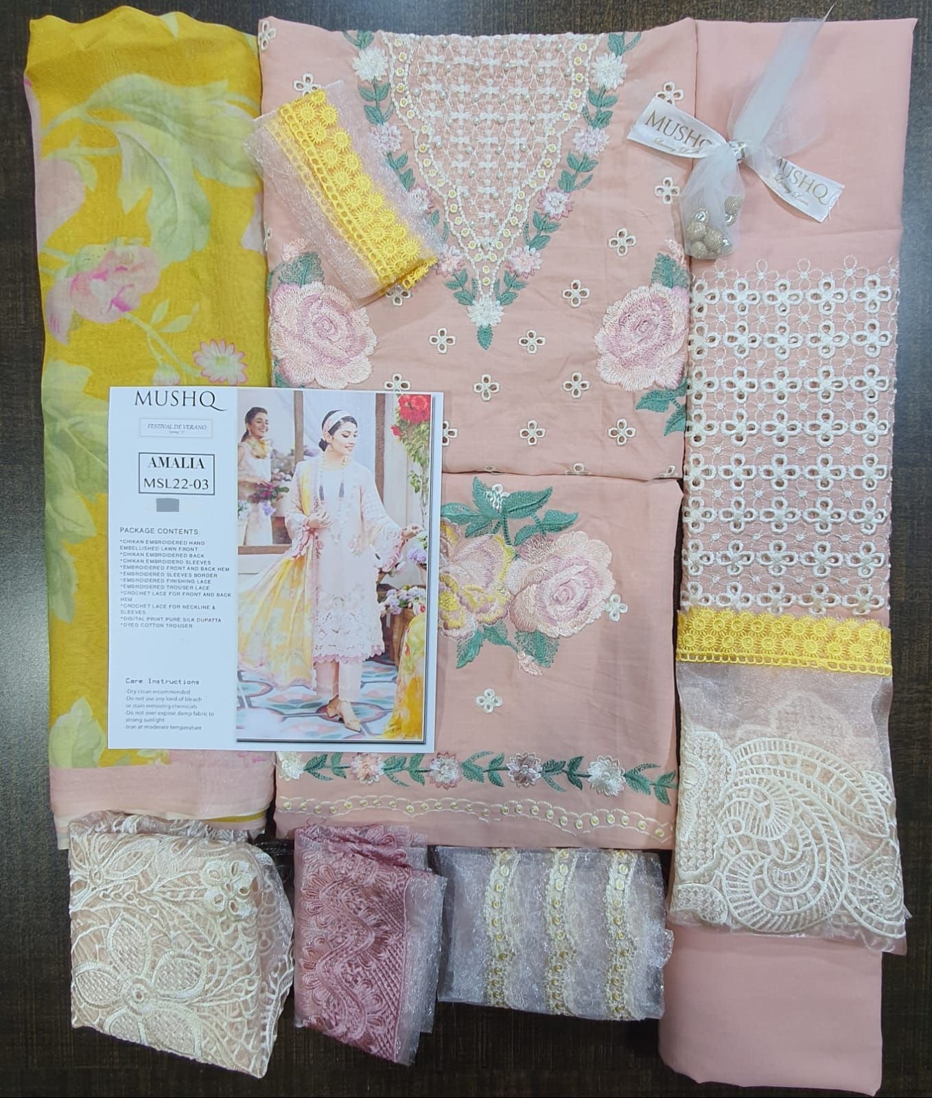 Mushq Replica Suit Festival-De-Verano-Luxury-Lawn-Collection-2022-MSL22-03-AMALIA master king replica pakistani suit pinksuit