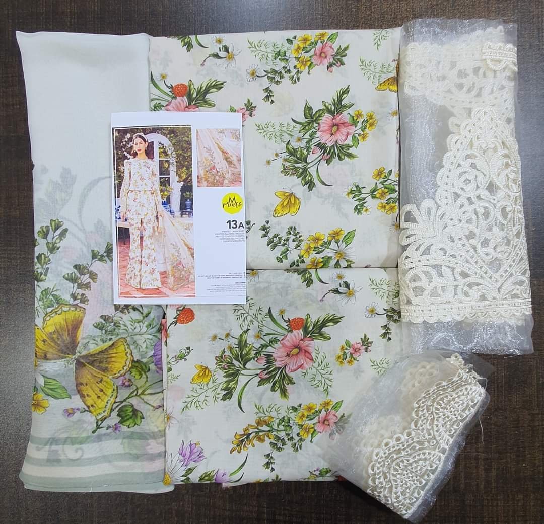 Maria b luxury lawn mprints secret garden 2022 master king copy pakistani suit