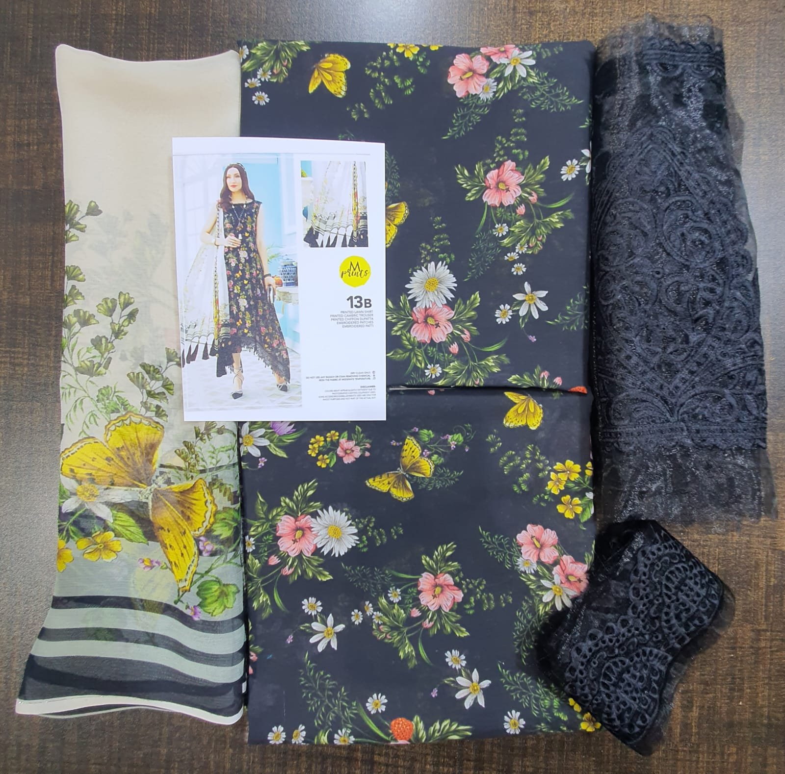 Maria b luxury lawn mprints secret garden 2022 master king copy pakistani suit