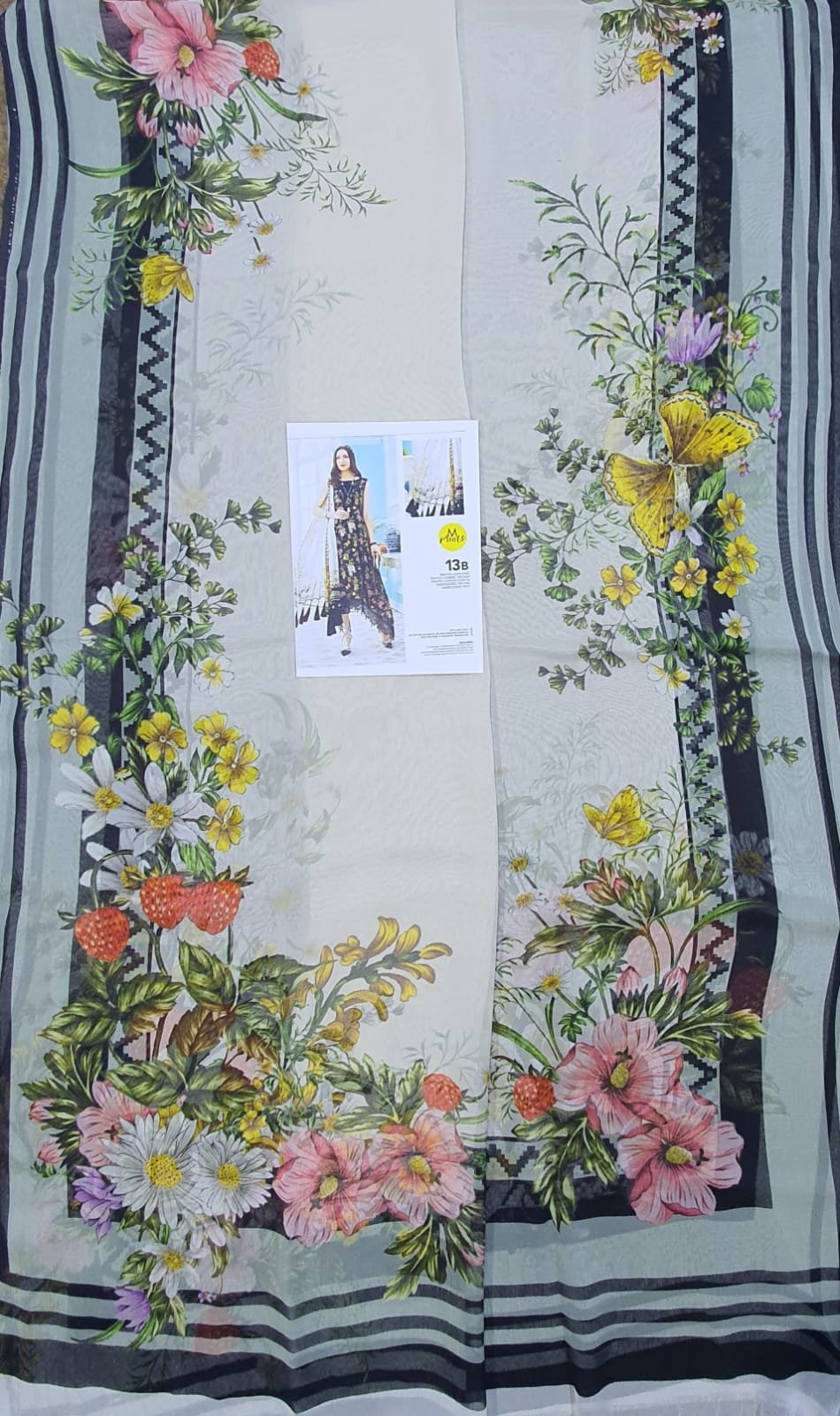 Maria b luxury lawn mprints secret garden 2022 master king copy pakistani suit