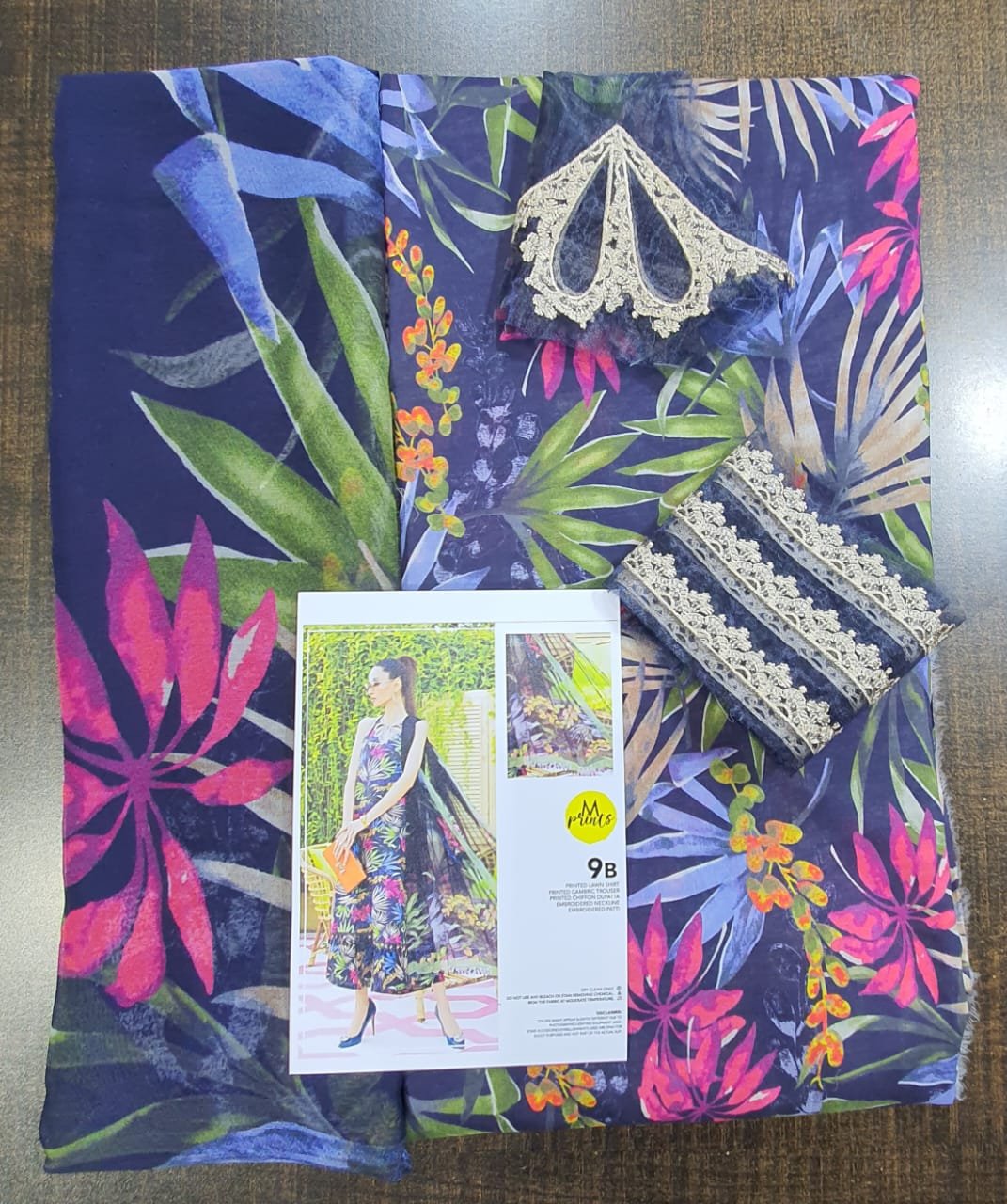 Maria b luxury lawn mprints secret garden 2022 master king copy pakistani suit