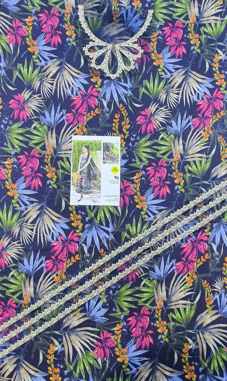 Maria b luxury lawn mprints secret garden 2022 master king copy pakistani suit