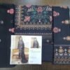 Bareeze luxury Lawn Collection-2022 Pakistani mirror work Suit master king replica black