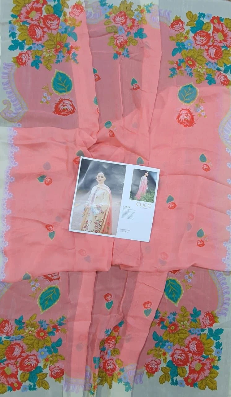 Zara-Shahjahan-Coco-Lawn-Collection-2022-Z22-7A Pakistani Suit master king replica