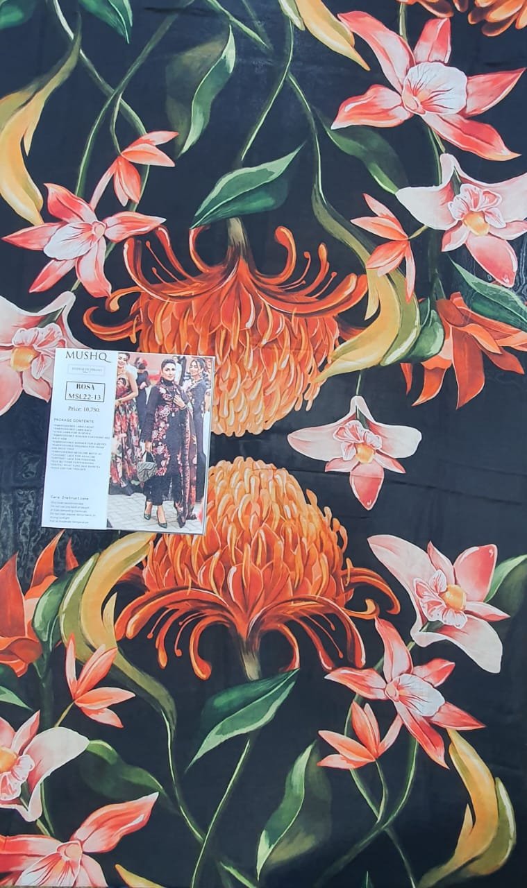Mushq-Festival-De-Verano-Luxury-Lawn-Collection-2022-MSL22-13-Rosa master king replica pakistani suit black
