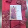 Qalamkar marahil Luxury-Lawn-Collection-2022-kanz reddish maroon pakistani master king copy - qalamkar replica suit