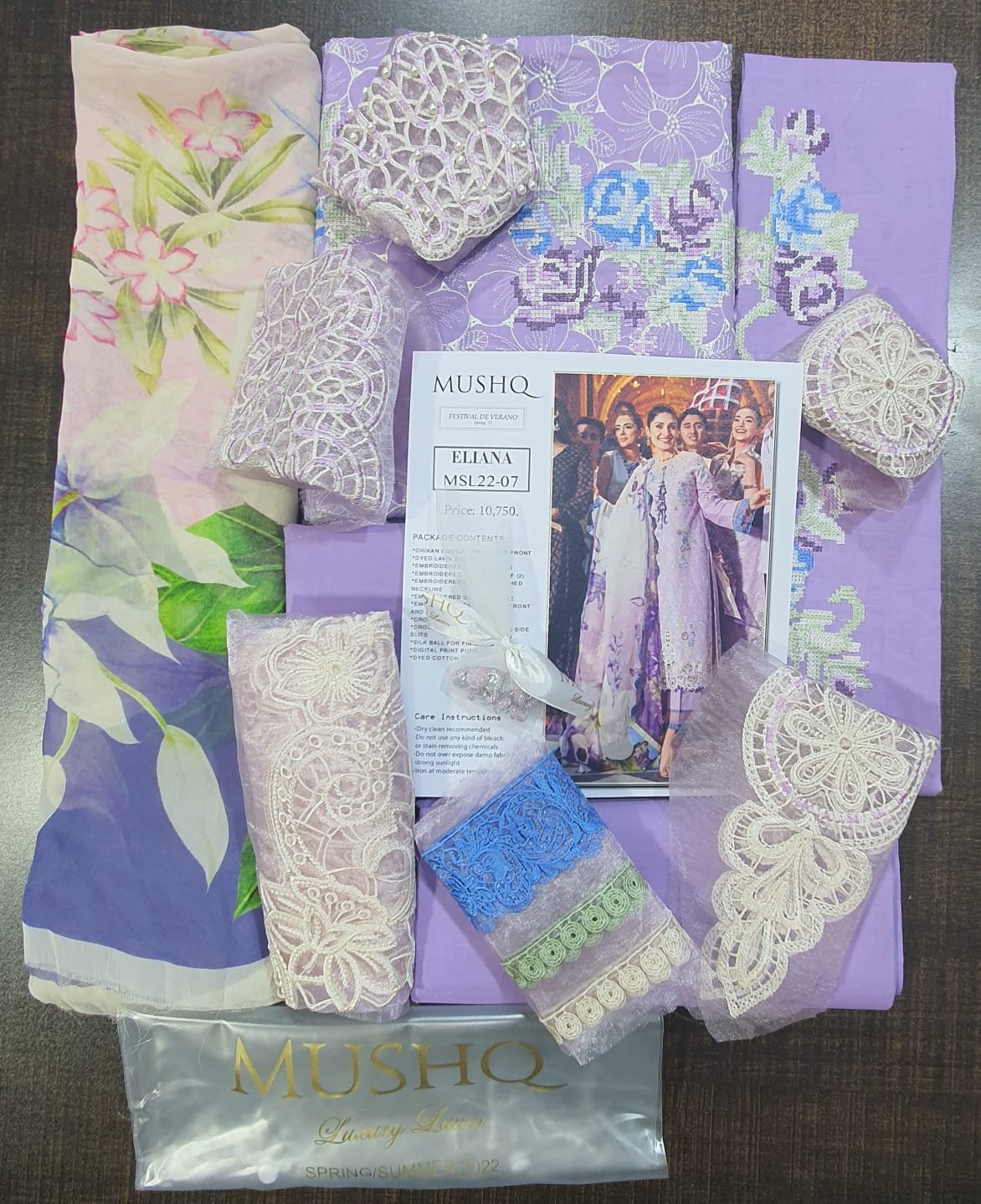 Mushq lawn 2022 unstitched Luxury Lawn summer Collection master king replica pakistani suit