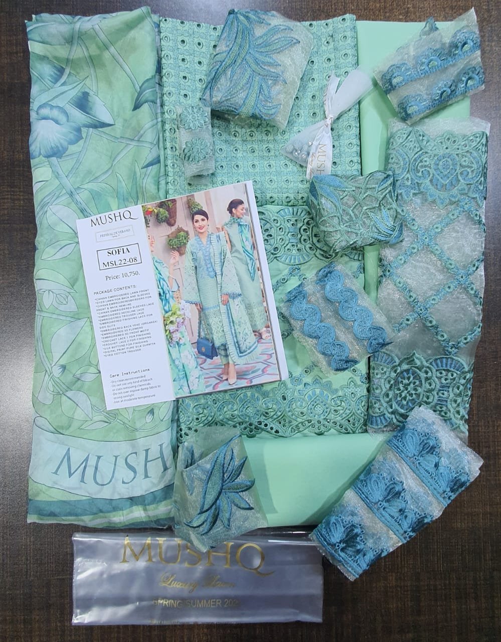 Mushq lawn 2022 unstitched Luxury Lawn summer Collection master king replica pakistani suit