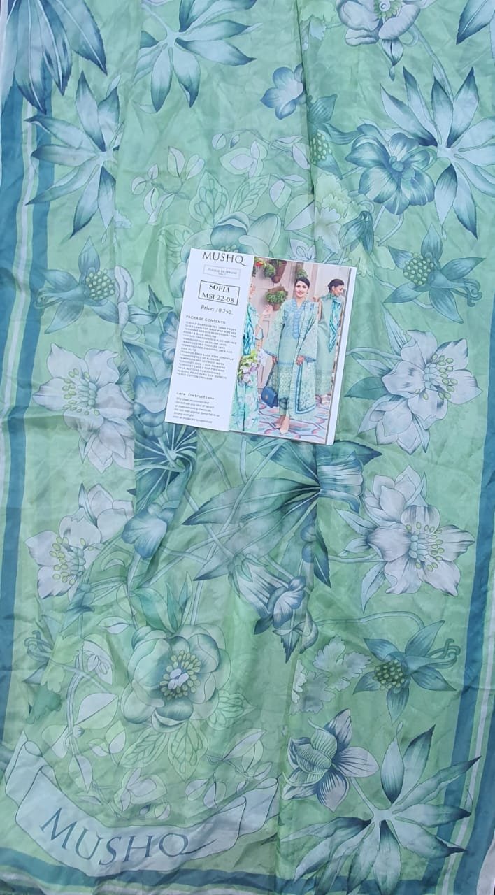 Mushq lawn 2022 unstitched Luxury Lawn summer Collection master king replica pakistani suit