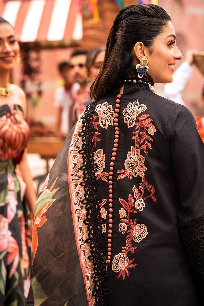 Mushq-Festival-De-Verano-Luxury-Lawn-Collection-2022-MSL22-13-Rosa master king replica pakistani suit black