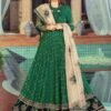 Maria b green emerald luxury lawn Sateen 2022 master king copy pakistani suit maxi