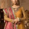 Maria b bridal suit mustard master king copy pakistani maxi fx-847