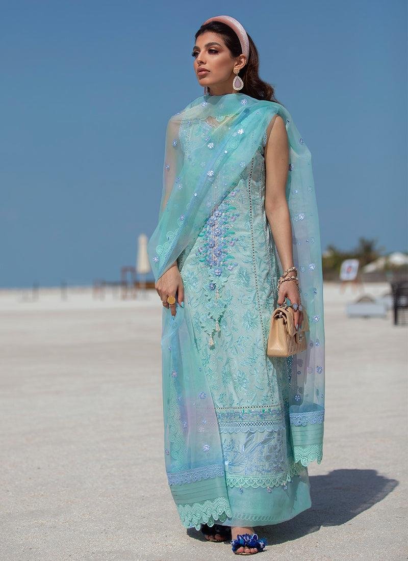 Farah Talib Aziz unstitched Lawn Luxury Lawn Collection 2022 master king replica pakistani suit