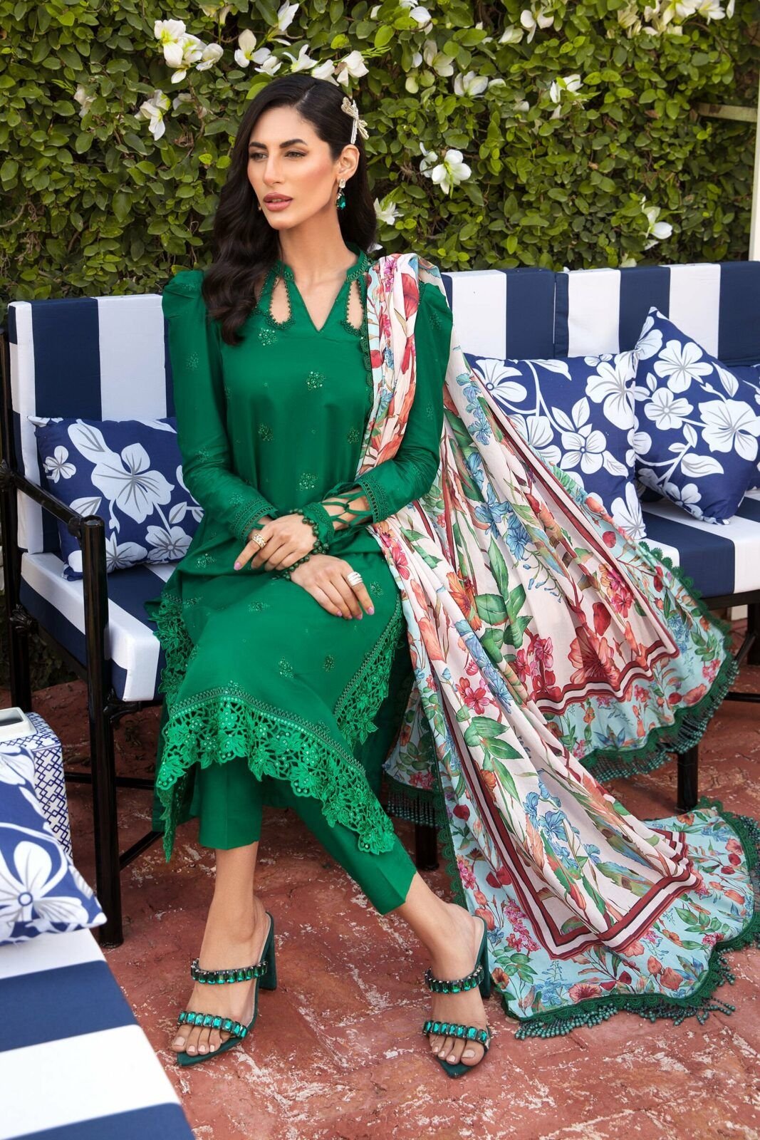 Maria b luxury lawn mprints secret garden 2022 master king copy pakistani suit