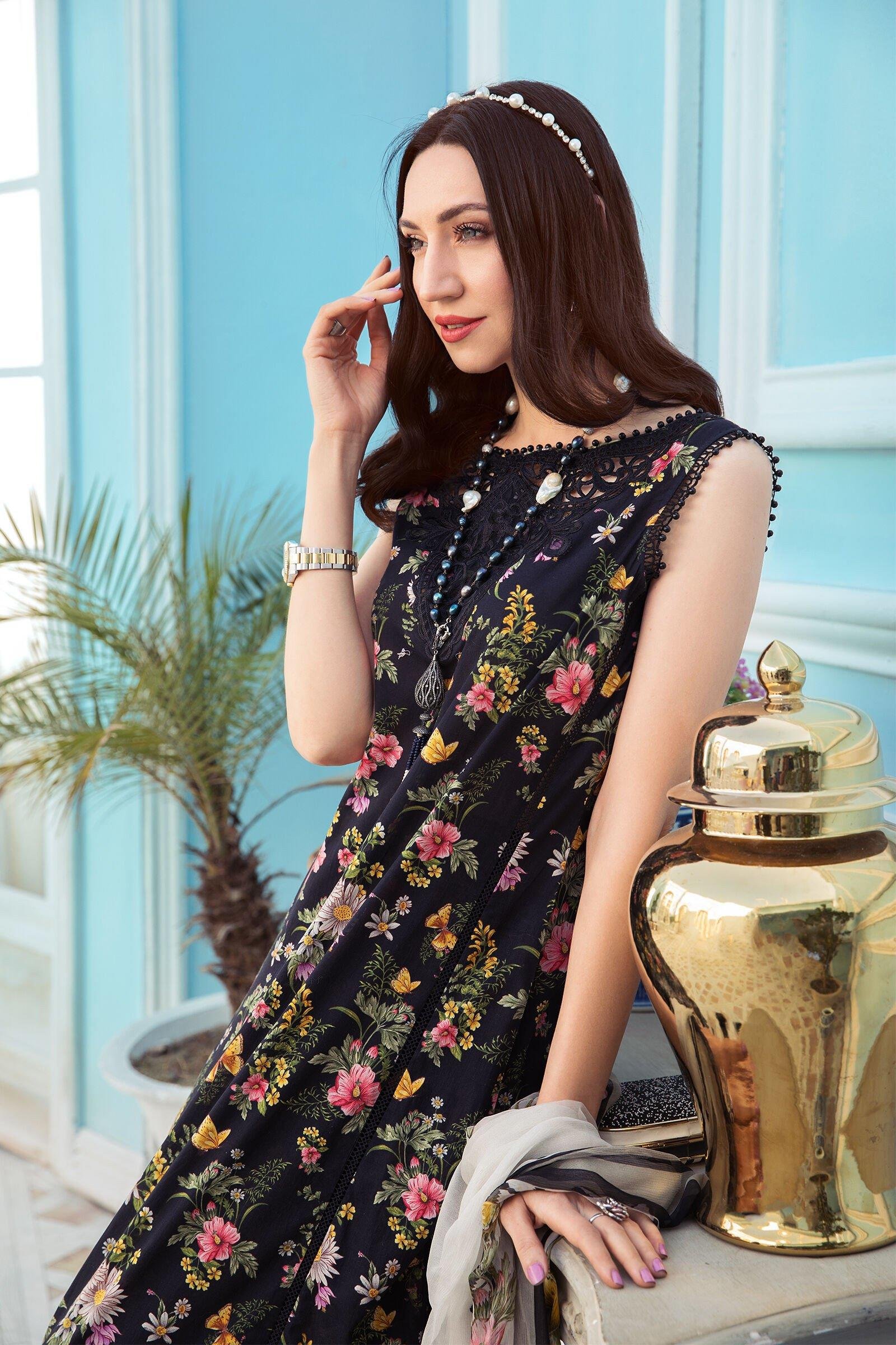 Maria b luxury lawn mprints secret garden 2022 master king copy pakistani suit