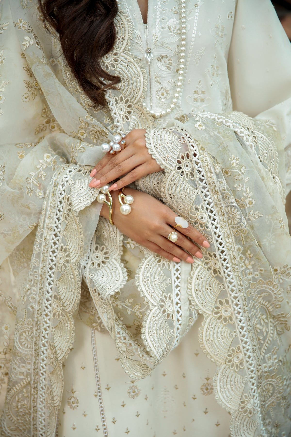 Baroque embroidered luxury summer collection 2022 Lawn master king replica pakistani suit swiss voile luxury lawn