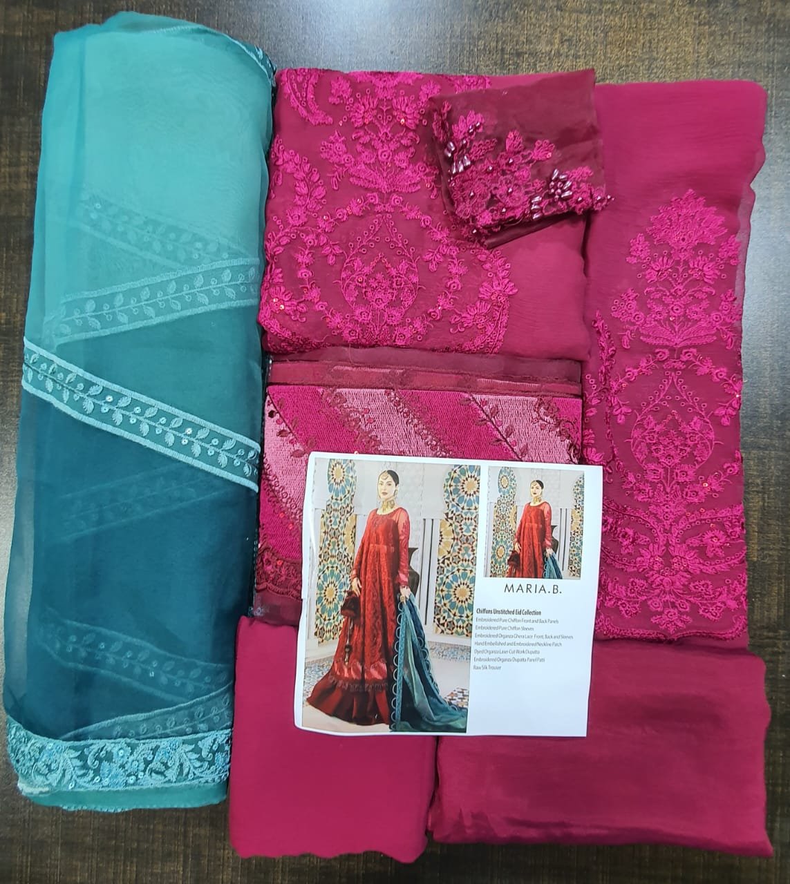 Maria b red lehenga eid Collection 2022 master king replica pakistani suit luxury Chiffon wedding wear clothing