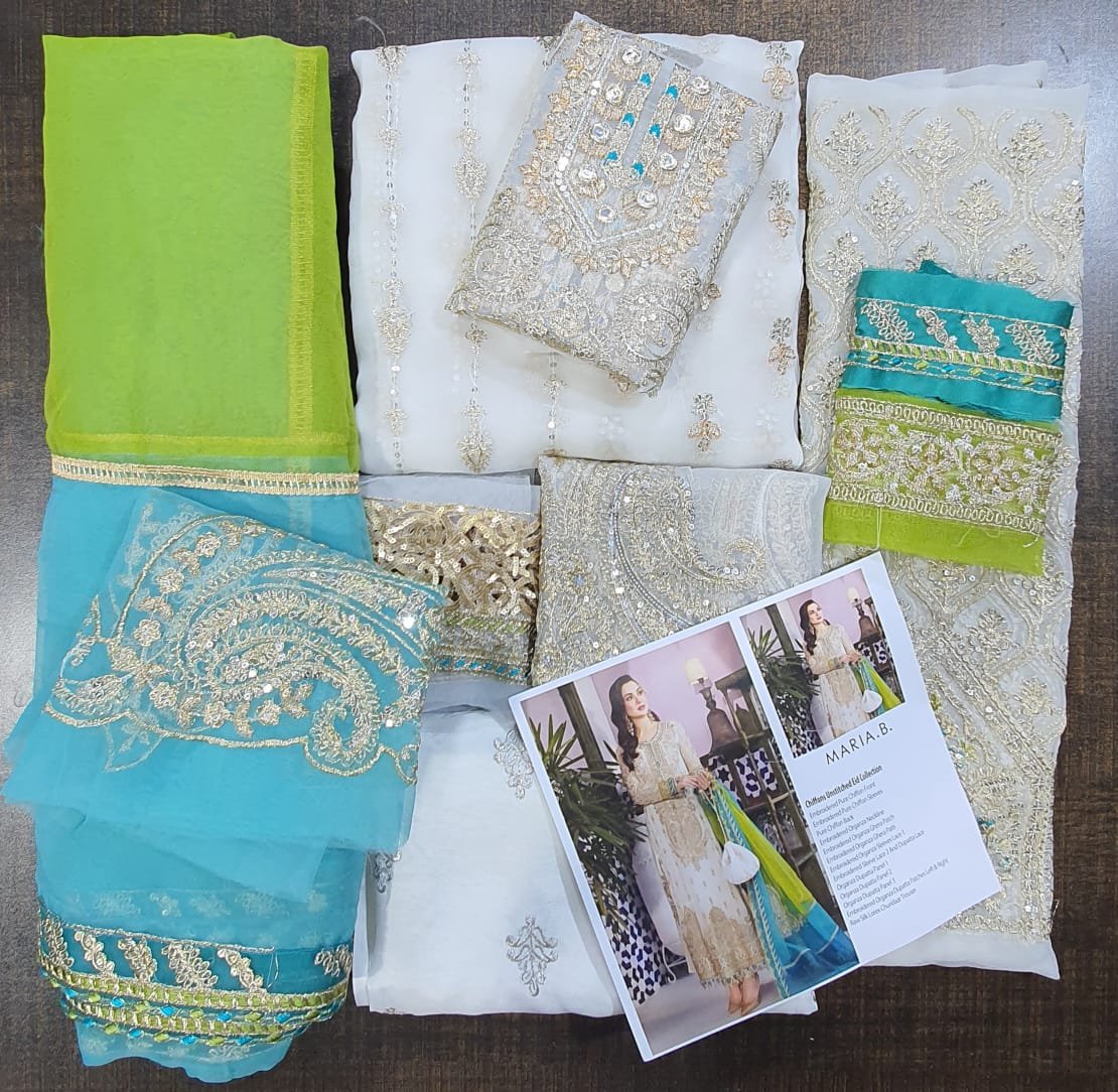 Maria b lehenga eid Collection 2022 master king replica pakistani suit luxury Chiffon wedding wear clothing