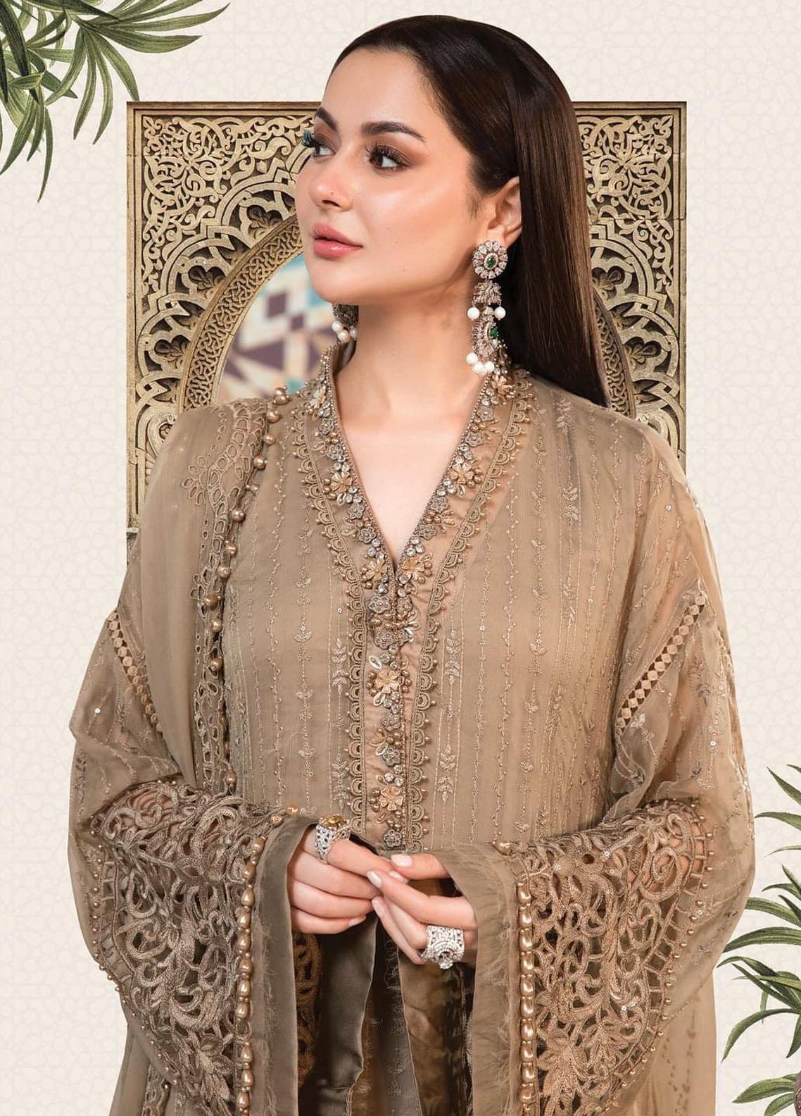 Maria b eid Collection 2022 master king replica pakistani suit luxury Chiffon wedding wear