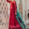 Maria b red lehenga eid Collection 2022 master king replica pakistani suit luxury Chiffon wedding wear clothing