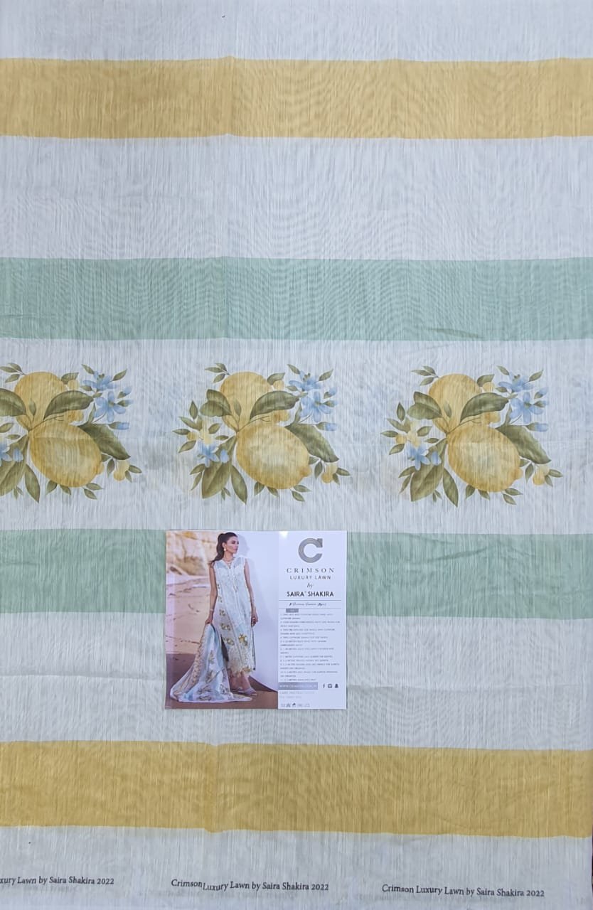 Crimson collection 2022 luxury lawn by saira shakira chikankari schiffili Collection master king replica pakistani suit