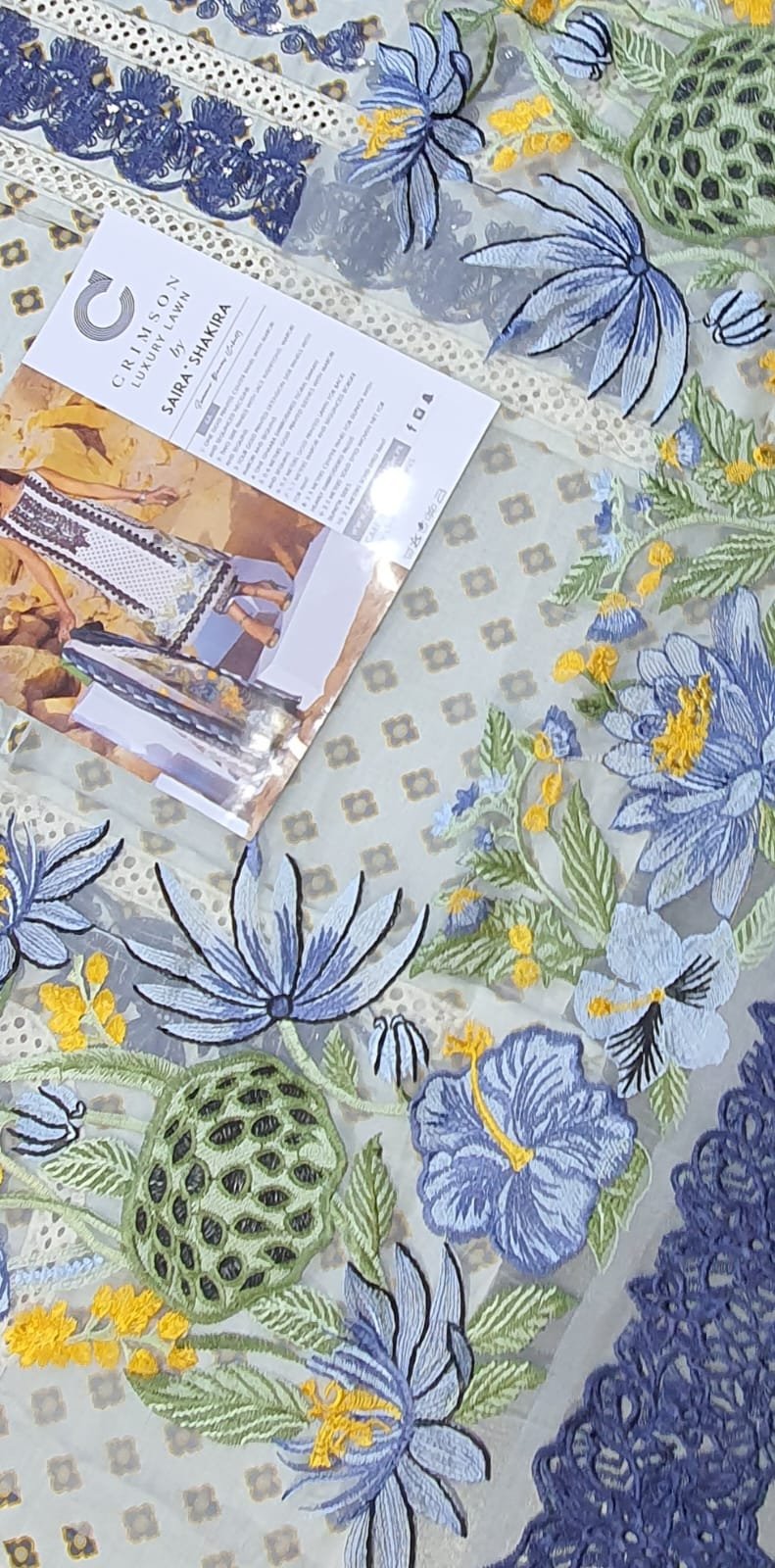 Crimson collection 2022 luxury lawn by saira shakira chikankari schiffili Collection master king replica pakistani suit