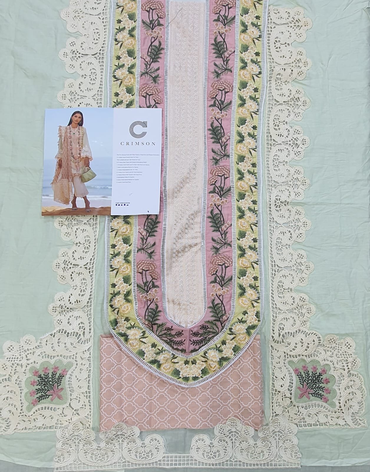 Crimson summer collection 2022 luxury lawn by saira shakira chikankari schiffili Collection master king replica pakistani suit