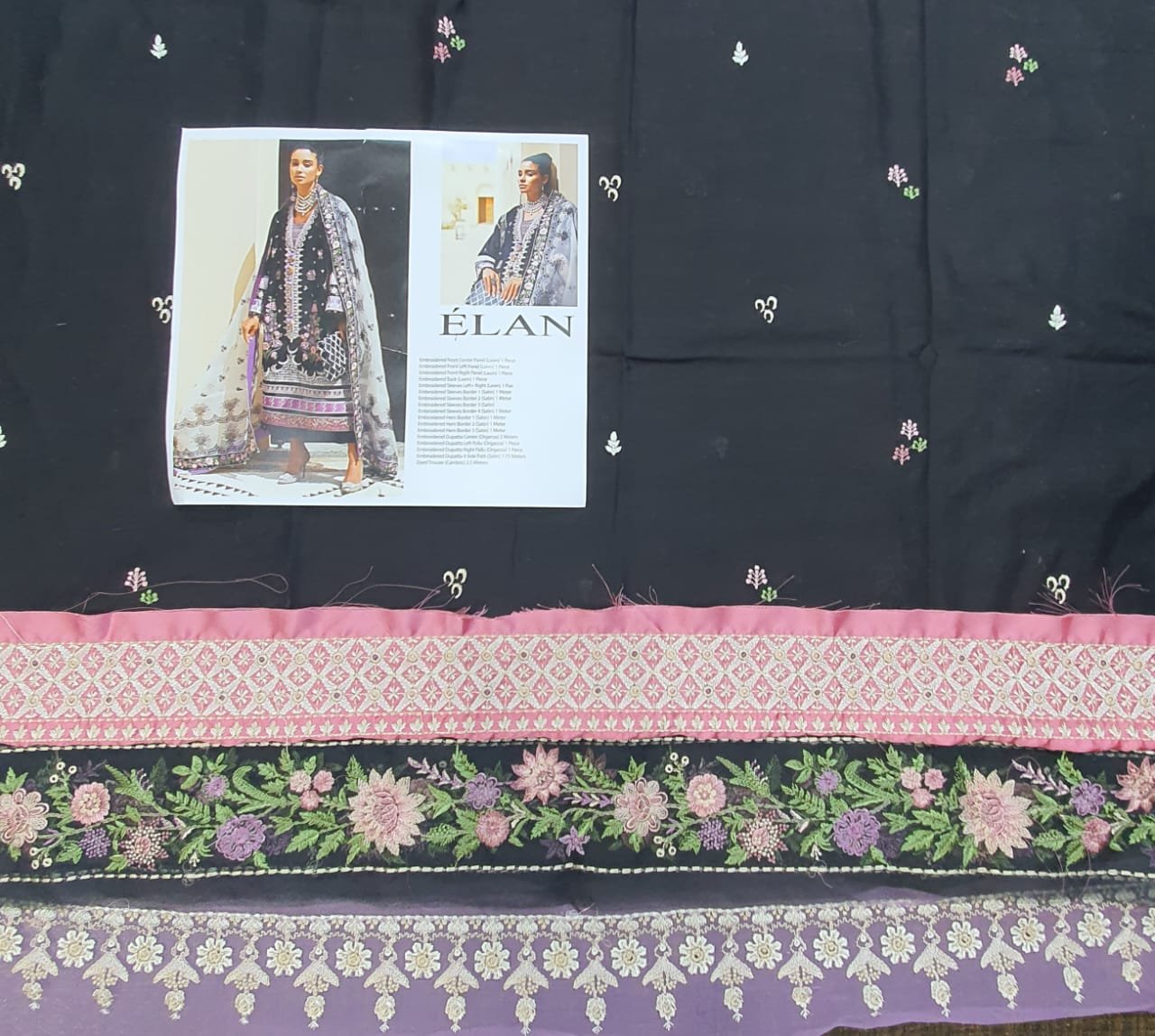Elan lawn 2022 luxury embroidery design Collection master king replica pakistani suit